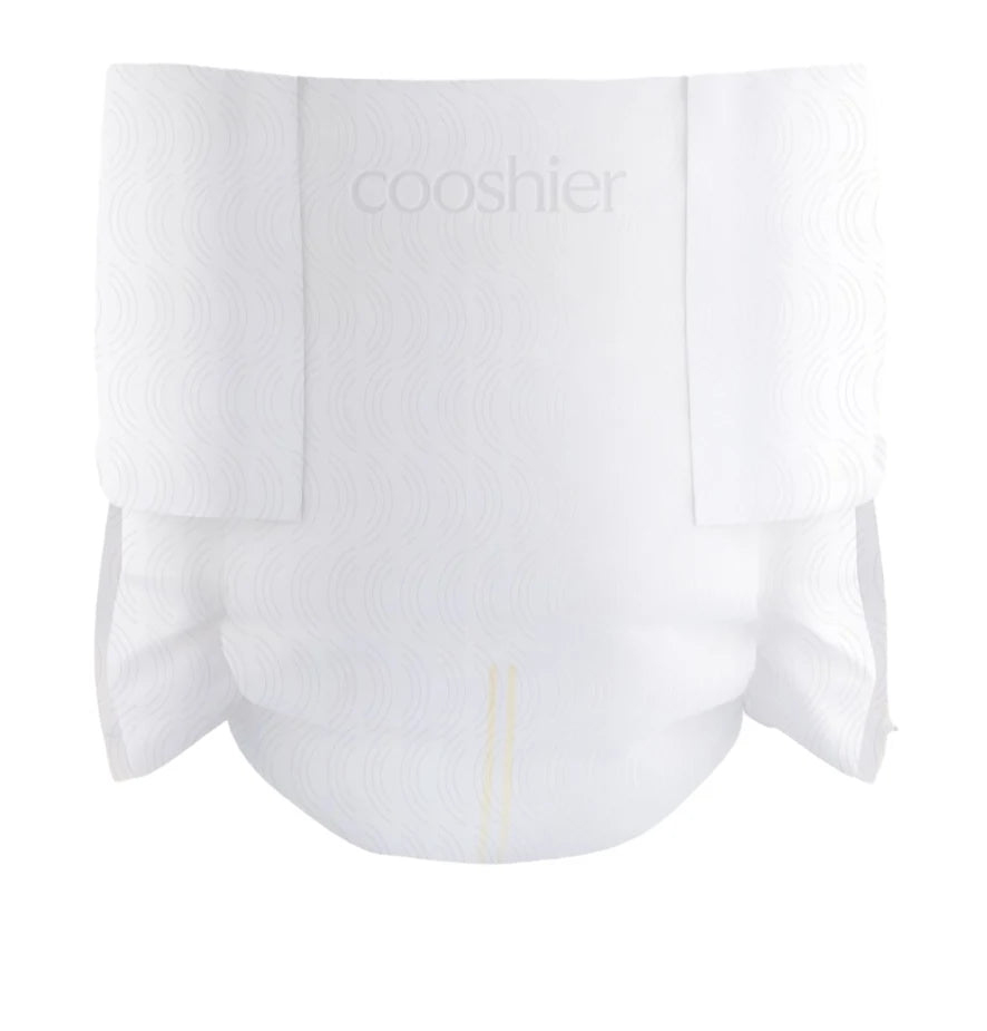 The Cooshier diaper, with a softly textured finish