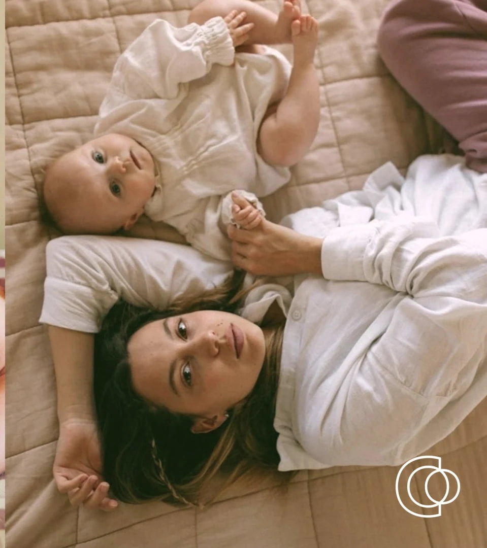 Mother and baby sharing a quiet moment